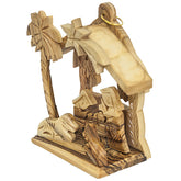 Handmade Carved Olive Wood Christmas Nativity Scene from Holy Land 3.8"/9.5cm